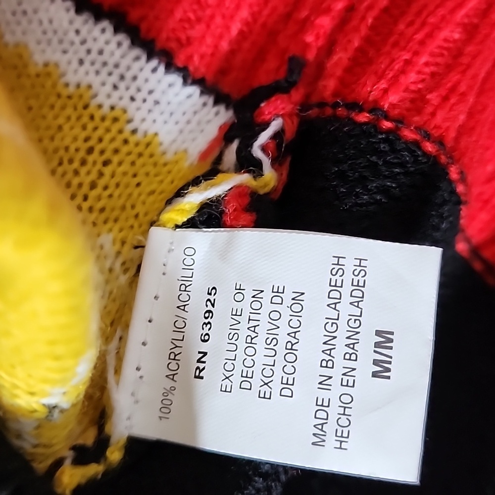 Novelty Christmas Sweater Black and Red Brand New No Tag - Picture 6 of 6